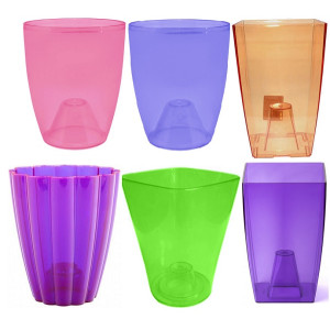 Кашпо для орхидей из пластика