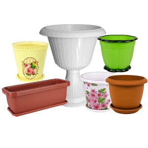 Горшки пластиковые